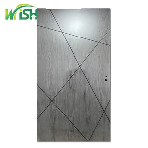 Puerta de pivote de entrada frontal de madera de Venta caliente Puerta de entrada exterior de resorte giratorio de madera maciza Puerta de pivote de madera - Product Image 5