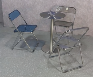 Chaise de salle à manger pliable au look industriel pour hôtel, hall, café, restaurant, école, maison, appartement - Product Image 5