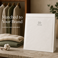 Sac d'emballage pour vêtements en papier coton avec logo personnalisé, emballage de vêtements à marque privée, conçu pour les équipes de vente au détail de mode et d'e-commerce