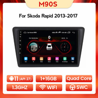 MEKEDE – autoradio android 11 pour Skoda Rapid 2013 - 2019 8 + 128G, prix d'usine, gps, ventilateur, stéréo, bluetooth