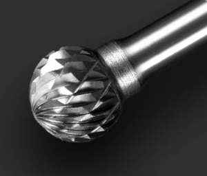 Thép phay cắt d-loại hợp kim cứng quay tập tin kim loại Đánh Bóng đầu điện chế biến gỗ hình cầu khắc công cụ - Product Image 2