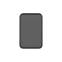 Batterie externe magnétique ultra-fine 5000 mAh Li-Polymère, chargeur sans fil 20W, charge rapide PD, station d'alimentation portable avec entrée Type-C, certifiée CE