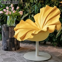 Fauteuil Lounge Bloom Easy Stylish Petal - Siège d'appoint en velours design confortable pour les espaces domestiques contemporains