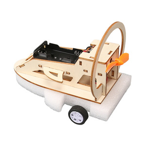 OKYN-G9181 Kit Científico de Hovercraft Eléctrico de Madera DIY, Juguete STEM con Amortiguación de Aire para Niños, Aprendizaje en Casa y Escuela - Product Image 4