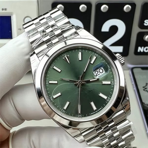 Reloj Mecánico Automático de Alta Calidad para Hombre con Esfera Verde, Correa de Acero Inoxidable y Calendario - Product Image 2
