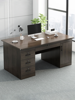 Cloison de séparation pour bureau, mobilier de bureau, combinaison de bureaux pour 2/4/6 personnes, bureau d'ordinateur en bois, table et chaise combinées