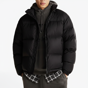 แจ็กเก็ตขนเป็ดมีฮู้ดสำหรับผู้ชายใส่กลางแจ้งเสื้อขนเป็ดมีซิปปิดสำหรับเล่นกีฬามีฉลากตามสั่ง - Product Image 1