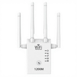 New Home 1200Mbps Dual-Band <strong>WiFi</strong> Booster Through-Wall <strong>Pocket</strong> Extender with 1000Mbps LAN Ports 4 External Antennas Supporting WEP - Product Image 4