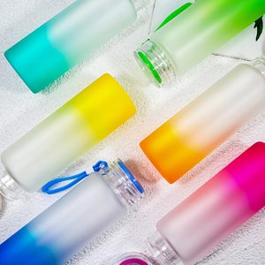 LOVFE Bouteille d'eau en verre de voyage 400 ml en gros, haute qualité, anti-fuite, écologique, pour la rentrée scolaire, design créatif - Product Image 5