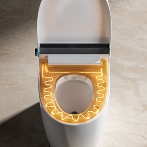 Bồn cầu thông minh điện tử có đèn ngủ cảm biến chân xả nước tự động bằng gốm sứ - Product Image 6