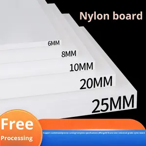 Hoja de nailon Pa6 blanca, procesamiento personalizado <span class=keywords><strong>Mc</strong></span> plástico duro cuadrado impermeable, partición resistente al desgaste, corte cero - Product Image 2