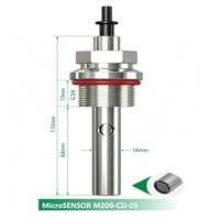 Sensor Konduktivitas Listrik Baja Tahan Karat 316L Akurasi Tinggi 0-2000μs/cm, Probe Kualitas Air untuk Pengolahan Air Industri