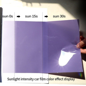 <span class=keywords><strong>Film</strong></span> de protection auto-cicatrisant anti-rayures en TPU pour phares LED, PPF photochromique à changement de couleur fumé pour motos et feux de voiture - Product Image 2