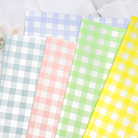 Papel de plástico para envolver Flores, diseño de celosía impreso, impermeable, para regalo, Material de envoltura de floristería