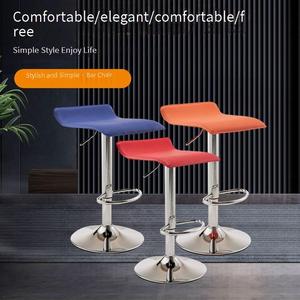 Tabourets de <span class=keywords><strong>bar</strong></span> à hauteur comptoir, prix de gros, siège en cuir, coussin, réglage en hauteur par vérin à gaz, chaises pivotantes, base en métal - Product Image 4