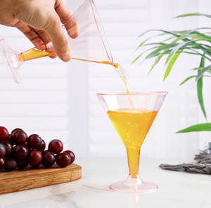 Verres à cocktail en plastique transparent colorés, couleurs assorties, verres à margarita, fournitures de fête, jetables, en vrac - Product Image 5