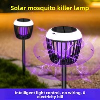 Lampe anti-moustique LED IP65 étanche pour l'extérieur champignon avec répulsif Lampe anti-moustique solaire à intensité variable