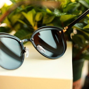 LMA 8705 Luxury Women Ins Cat Eye Metal Shades Brand UV400 Eyewear Vintage Square Men High Quality Custom Logo <b>Sunglasses</b> 2025 - Product Image 4