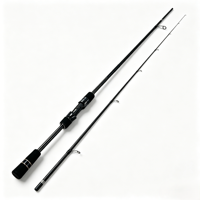 Canne à pêche à fond en 2 sections à action rapide pour la pêche en lac, en eau salée et en mer - Carpe, Perche et Marlin - Légère et durable