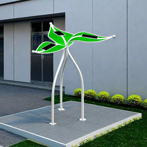 2024 NEW Design OEM Solar Power Custom Metal <b>Tree</b> Green Energy 220V Landscape Lighting Solar <b>Tree</b> DZ-03 Garden Light <b>Trees</b> DZ-03 - Product Image 2