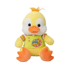 Modern design comfortable customized nice-looking yellow cute duck animal plush toys