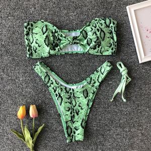 Bikini Push Up con Tirantes en V, Logotipo Personalizado, Alta Calidad, Secado Rápido, Spandex/Poliéster, Traje de Baño de Dos Piezas - Product Image 1