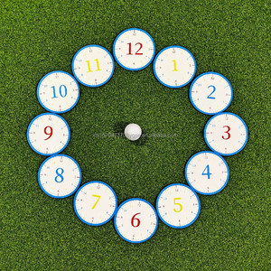 SwingPerfect <span class=keywords><strong>Golf</strong></span> - Set da 12 Tappetini <span class=keywords><strong>per</strong></span> Putting a Forma di Orologio, Doppio Lato, in PU Morbido, Impermeabili, Antiscivolo, Ausilio <span class=keywords><strong>per</strong></span> l'Allenamento a 360°, <span class=keywords><strong>per</strong></span> la Lettura del Green e la Stabilità - Product Image 6