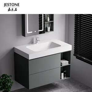 Qualità eccellente miglior prezzo Design moderno solido Lavabo superficie singolo Lavabo con mobile vanità per il bagno lavandini