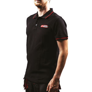 Para Polo L-Jersey de seda transpirable antiarrugas XL Longitud corta de gran tamaño con decoración de botones bordados e impresión 3D - Product Image 1