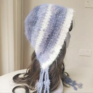 Gran oferta, suéter de ganchillo de invierno, sombrero de medusas para adultos a la moda, sombrero de medusas de ganchillo de Color puro - Product Image 2