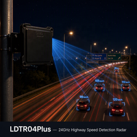 Capteur radar Doppler à ondes millimétriques 24 GHz pour la détection du trafic routier, avertissement de virage 240 km/h, installation fixe, fabriqué en Chine