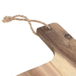 Tabla de cortar de Acacia rectangular práctica al por mayor de fábrica con tablas de cortar de madera con mango - Product Image 4
