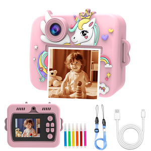 X7D Color Instant <b>Print</b> <b>Camera</b> for Kids with Dual Lens 2.4'' Screen Instant Photo <b>Camera</b> Best Gifts for Children - Product Image 5