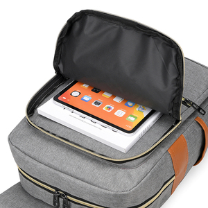 High Quality Oxford Polyester-Lined Laptop <b>Bag</b> Set Custom Logo Business Travel Waterproof Students' Gear USB Access Zipper - Product Image 5