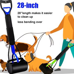 Ramasse-crottes portable à long manche pour chiens et chats, pliable, design de voyage, avec fonctionnalité durable, pour la collecte des déchets. - Product Image 4