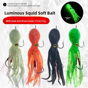 Leurre souple bionique pieuvre calamar <span class=keywords><strong>Shark</strong></span> Man DR25, 11cm/21g, vente en gros - Product Image 1