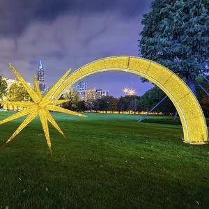 Hotsale في الهواء الطلق للماء IP65 عيد الميلاد ندفة الثلج الزخرفية النحت <span class=keywords><strong>3d</strong></span> ضوء مخصص - Product Image 5