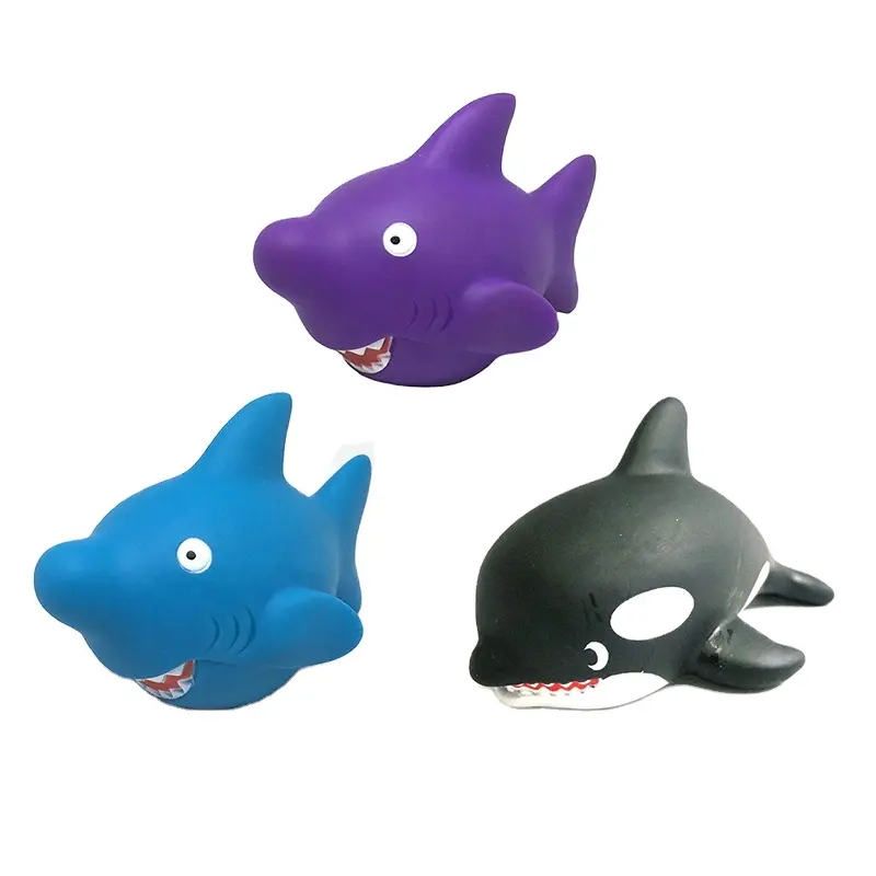 Vinyl Shark Whale Sea Animal Squirt Schwimmbad Wassers pray Babys Mini Bades pielzeug für Kleinkind Kind