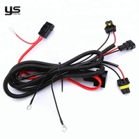 Cable de interruptor de encendido/apagado para caja de ordenador, doble botón con luz LED, arnés de cableado para PC, escritorio, motocicleta, automóvil