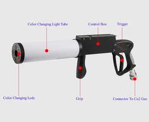Special Effects Equipment Co2 Fog Gas Air <strong>Shooting</strong> Gun Co2 Jet Party Led <strong>Cannon</strong> Gun for Nightclub Bar Dj - Product Image 5