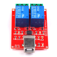 Module de relais USB 2 canaux 5V PC carte de commande de lecteur intelligent commutateur lecteur libre Module de relais de contrôle d'ordinateur USB