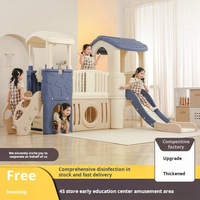 Aire de jeux intérieure pour enfants avec toboggan, ensemble de jeu combiné en plastique épaissi pour enfants, idéal pour les centres d'éducation préscolaire
