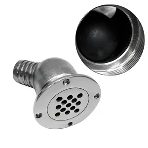 AISI316 Stainless Steel Marine Hardware Boat Cockpit Drain For Boat