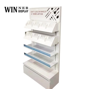 Présentoir cosmétique en bois de meubles de magasin de maquillage écologique moderne Offre Spéciale pour l'armoire debout de plancher de station de maquillage - Product Image 2