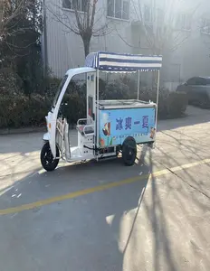Marco de triciclo marca jinpeng con cuerpo de refrigeración venta de helados