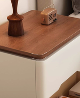 Table de chevet écologique populaire, grand meuble de rangement en bois massif avec rangement simple
