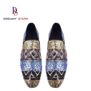 Chaussures habillées et Richelieu pour hommes en cuir véritable, faites main, de haute qualité, avec motif diamant DIY, logo personnalisé, marque originale, style Bohème - Product Image 2