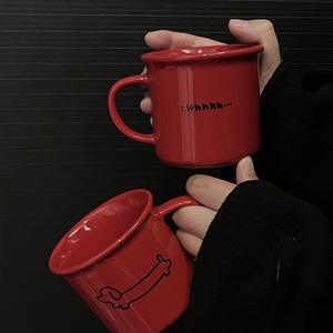 <span class=keywords><strong>Taza</strong></span> de cerámica con diseño de cachorro 2025 rojo clásico, <span class=keywords><strong>taza</strong></span> bonita y divertida para regalos de fiesta de Año Nuevo o Navidad - Product Image 3