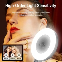 Accessoires de photographie pour vlog, mini lumière annulaire LED portable de poche, petite lumière de remplissage pour selfie D07 pour trépied et appareil photo