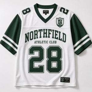 Custom Vintage <b>College</b> American Football Jersey Oversized Short Sleeve Printed Streetwear Team Fan Apparel Game Day Wear - Product Image 2